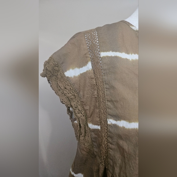 COREY LYNN CALTER Brigid Tunic Dress In Moss. Size Small - Picture 16 of 16